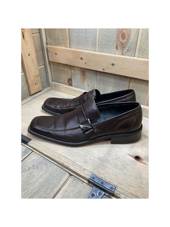 KENNETH COLE New York Edge of Reason Leather Slip-on Brown Loafer Dress Shoes 11 main image 4